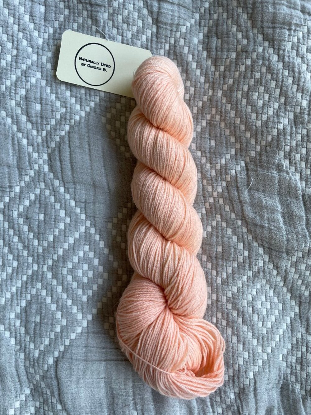 Gingko B. Merino Wool Fingering Weight Botanically Dyed Yarn